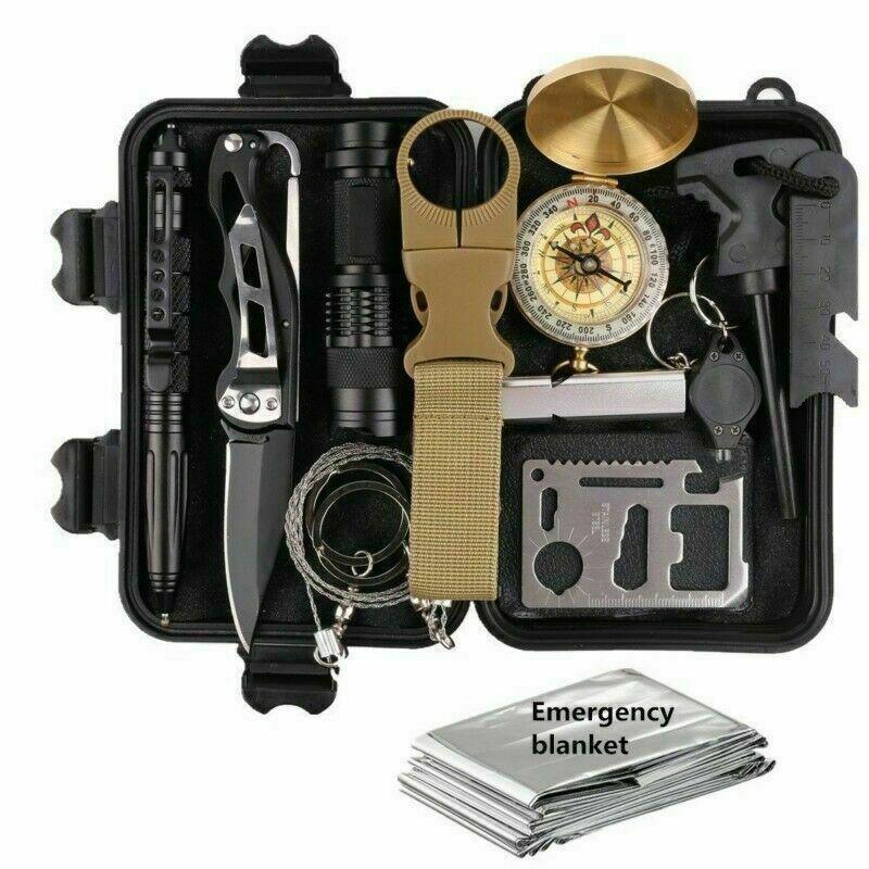 14 in 1 Outdoor Emergency Survival Gear Kit Camping Tactical Tools SOS EDC Case - Store - Shopping - Center