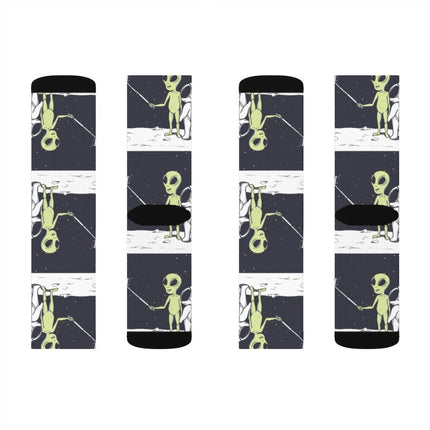 Funny Alien Selfie Socks