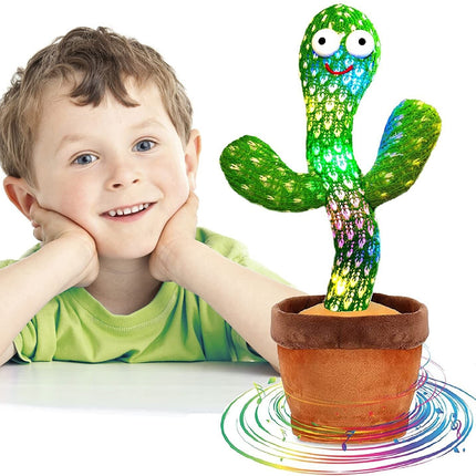 Dancing Cactus Plush Toy Doll Electronic Recording Shake With Song