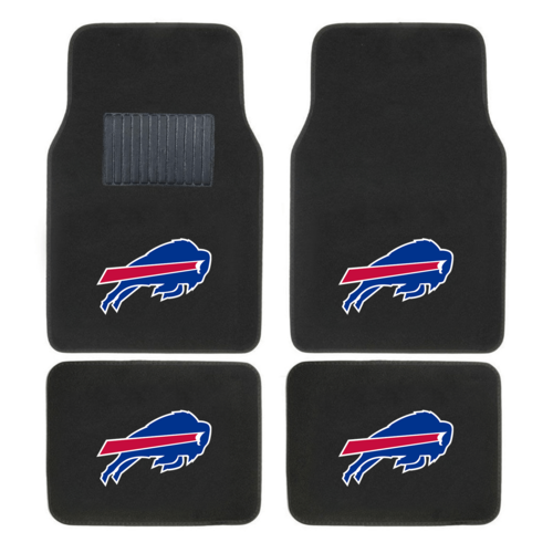 NFL 4-PC EMBROIDERED LOGO CAR FLOOR MAT SET