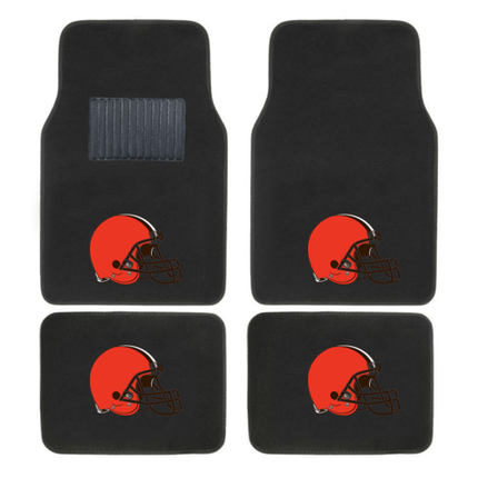 NFL 4-PC EMBROIDERED LOGO CAR FLOOR MAT SET