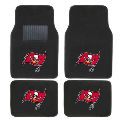 NFL 4-PC EMBROIDERED LOGO CAR FLOOR MAT SET