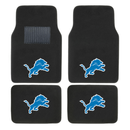 NFL 4-PC EMBROIDERED LOGO CAR FLOOR MAT SET