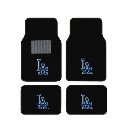 MLB 4-PC EMBROIDERED LOGO CAR FLOOR MAT SET