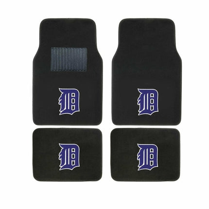 MLB 4-PC EMBROIDERED LOGO CAR FLOOR MAT SET