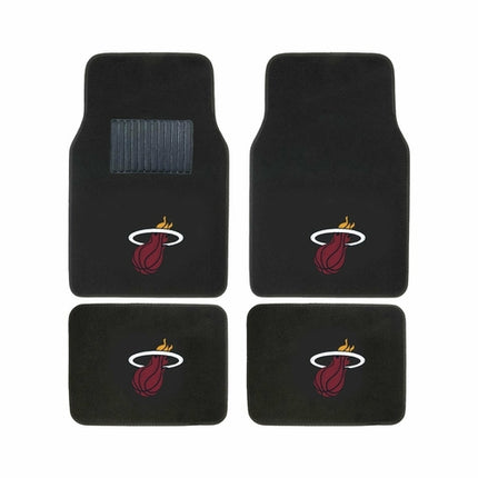 NBA 4-PC EMBROIDERED LOGO CAR FLOOR MAT SET