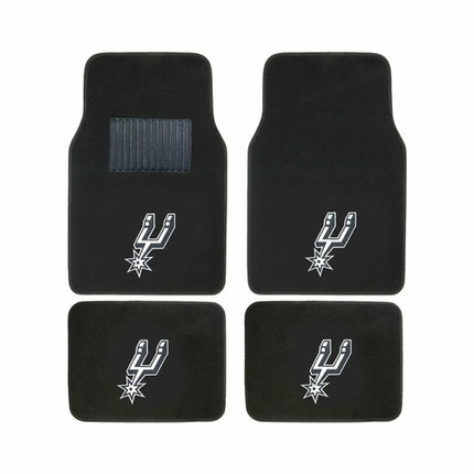 NBA 4-PC EMBROIDERED LOGO CAR FLOOR MAT SET