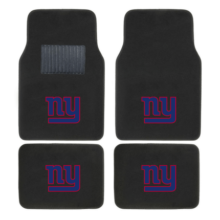 NFL 4-PC EMBROIDERED LOGO CAR FLOOR MAT SET