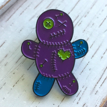 Voodoo Doll Soft Enamel Pin 1"