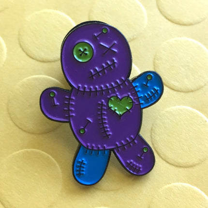 Voodoo Doll Soft Enamel Pin 1"