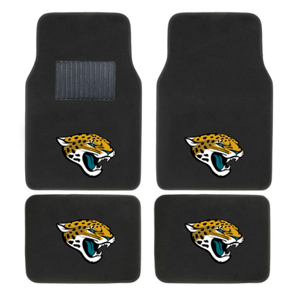 NFL 4-PC EMBROIDERED LOGO CAR FLOOR MAT SET