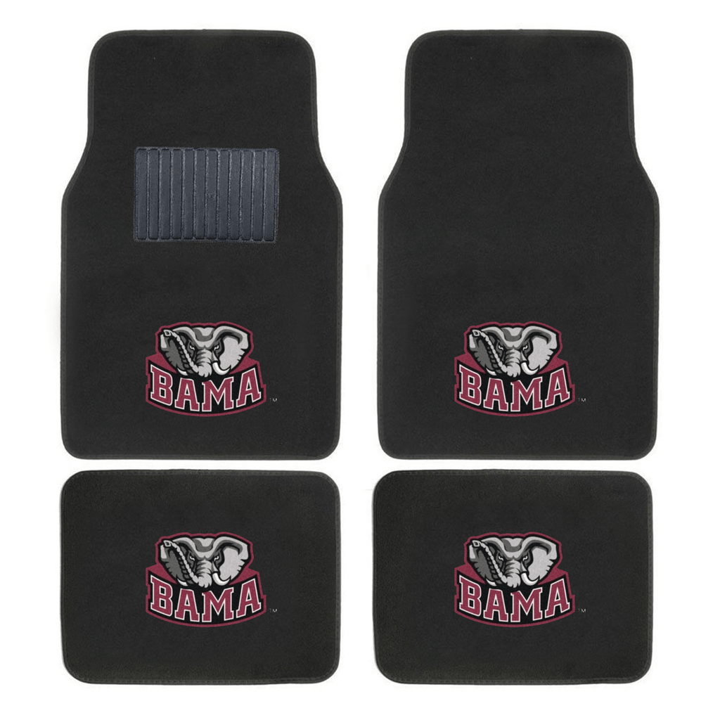 NCAA 4-PC EMBROIDERED LOGO CAR FLOOR MAT SET
