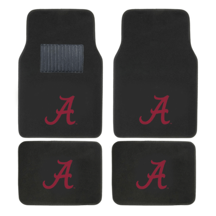 NCAA 4-PC EMBROIDERED LOGO CAR FLOOR MAT SET