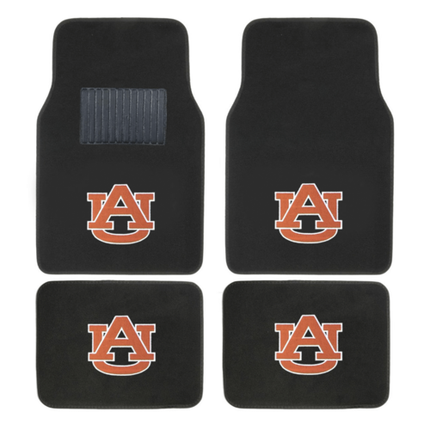 NCAA 4-PC EMBROIDERED LOGO CAR FLOOR MAT SET