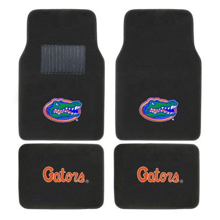 NCAA 4-PC EMBROIDERED LOGO CAR FLOOR MAT SET