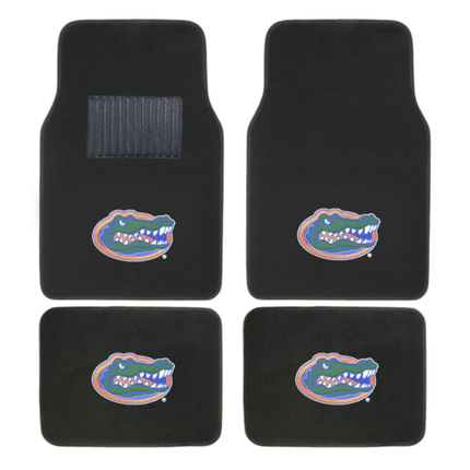 NCAA 4-PC EMBROIDERED LOGO CAR FLOOR MAT SET
