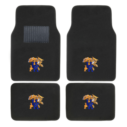NCAA 4-PC EMBROIDERED LOGO CAR FLOOR MAT SET
