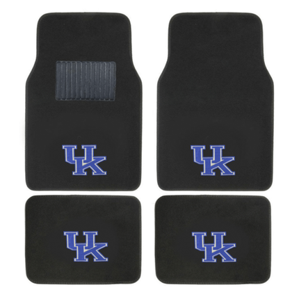 NCAA 4-PC EMBROIDERED LOGO CAR FLOOR MAT SET