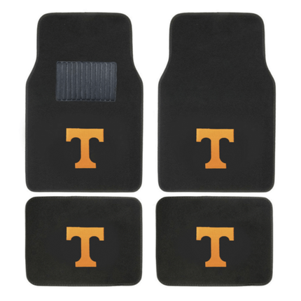 NCAA 4-PC EMBROIDERED LOGO CAR FLOOR MAT SET