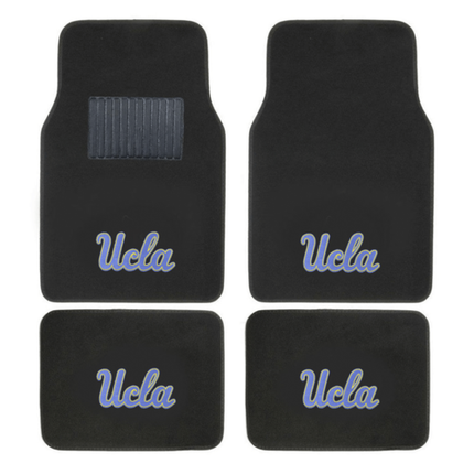 NCAA 4-PC EMBROIDERED LOGO CAR FLOOR MAT SET