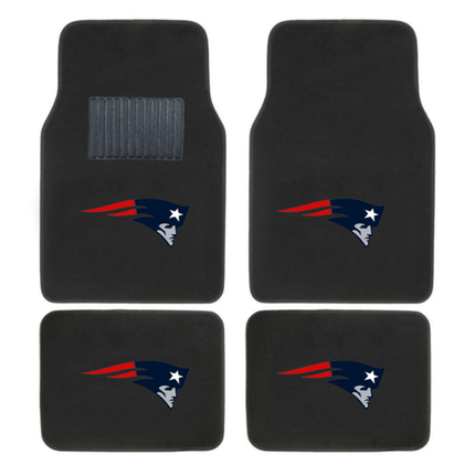 NFL 4-PC EMBROIDERED LOGO CAR FLOOR MAT SET