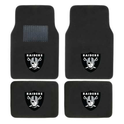 NFL 4-PC EMBROIDERED LOGO CAR FLOOR MAT SET