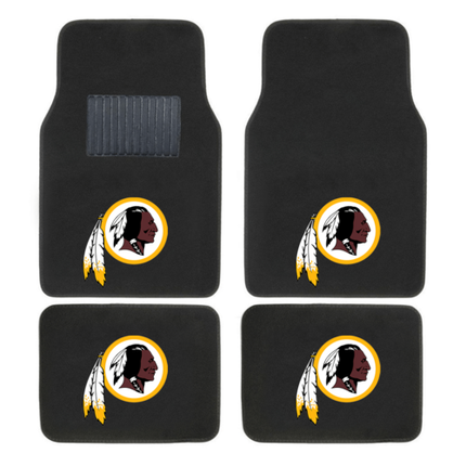 NFL 4-PC EMBROIDERED LOGO CAR FLOOR MAT SET