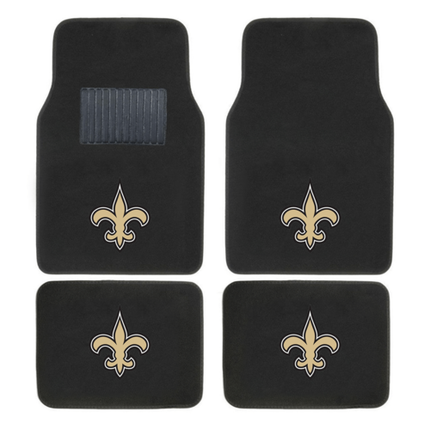 NFL 4-PC EMBROIDERED LOGO CAR FLOOR MAT SET