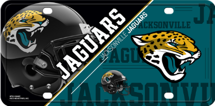 Jacksonville Jaguars License Plate Metal