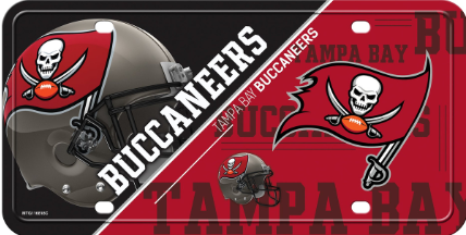 Tampa Bay Buccaneers License Plate Metal