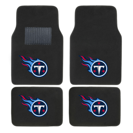 NFL 4-PC EMBROIDERED LOGO CAR FLOOR MAT SET