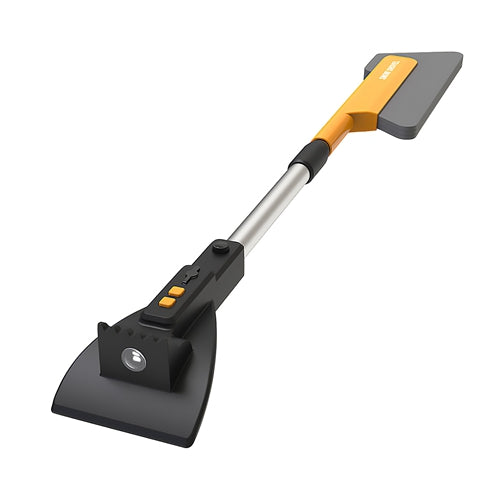 3 In 1 Car Snow Removal Shovel with Lights Car Snow Removal Tool Telescopic Windshield Ice Scraper Snow Brush Shovel