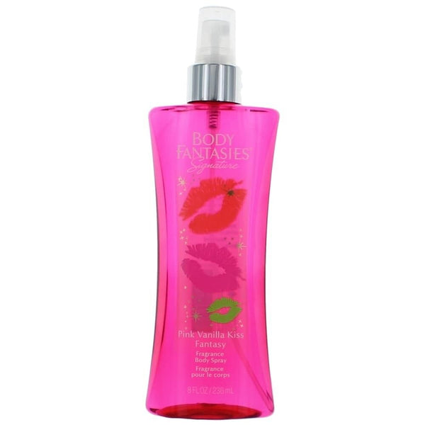 Pink Vanilla Kiss Fantasy by Body Fantasies, 8 oz Fragrance Body Spray