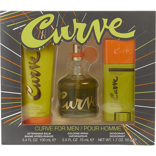 CURVE by Liz Claiborne COLOGNE SPRAY 2.5 OZ & AFTERSHAVE BALM 3.4 OZ & DEODORANT STICK 1.7 OZ - Store - Shopping - Center