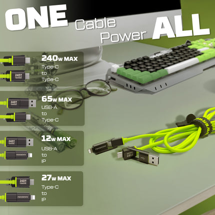 PWC240 Universal 4-in-1 Charging Cable