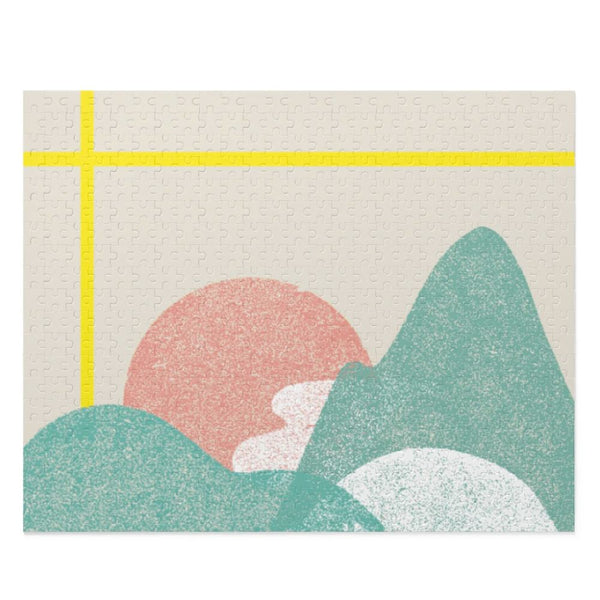 Landscape with Yellow Stripes Jigsaw Puzzle 500-Piece