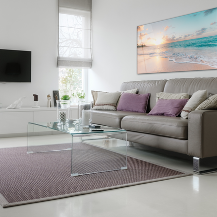 Glass Wall Art -Sea & Waves  (18x28 inches - 46x72cm)