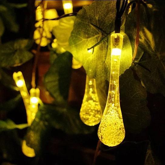 Dew Droplets 20 LED Solar Lights Falling Like Dew - Store - Shopping - Center