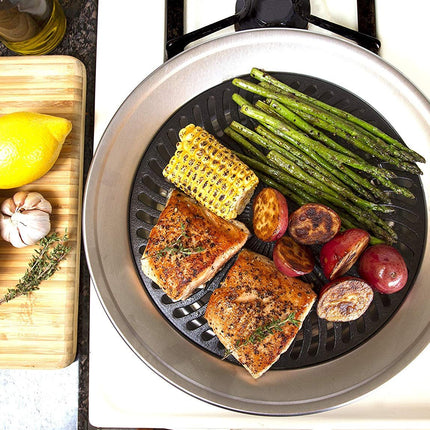 Go Go Smokeless Non-Stick Barbecue Grill For Indoors And Outdoors