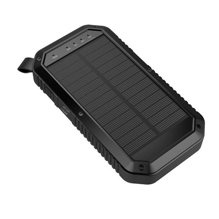 Sun Chaser Mini Solar Powered Wireless Phone Charger 10; 000 mAh With LED Flood Light