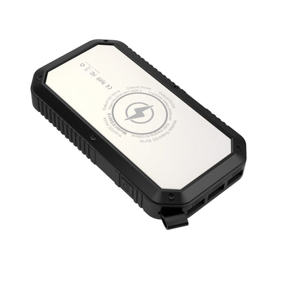 Sun Chaser Mini Solar Powered Wireless Phone Charger 10; 000 mAh With LED Flood Light