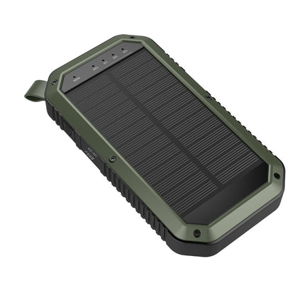 Sun Chaser Mini Solar Powered Wireless Phone Charger 10; 000 mAh With LED Flood Light