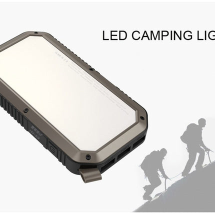 Sun Chaser Mini Solar Powered Wireless Phone Charger 10; 000 mAh With LED Flood Light