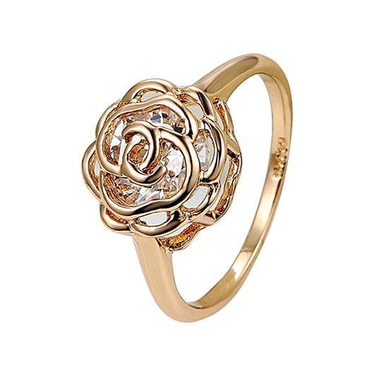 Rose Is A Rose Set of 4 or Rings In 18kt Rose Crystals In White Yellow And Rose Gold Plating - Store - Shopping - Center