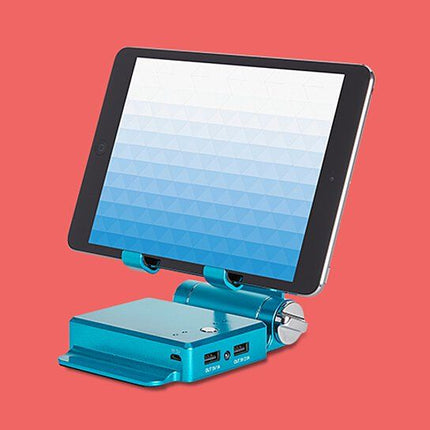 Podium Style Stand With Extended Battery Up To 200% For iPad; iPhone And Other Smart Gadgets