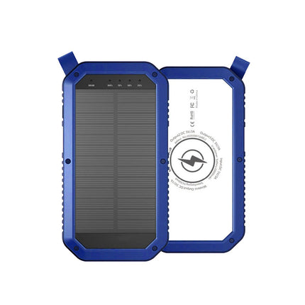 Sun Chaser Mini Solar Powered Wireless Phone Charger 10; 000 mAh With LED Flood Light
