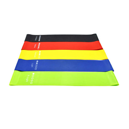 Flex And Stretch Set Of 5 Exercise Latex Bands - Store - Shopping - Center