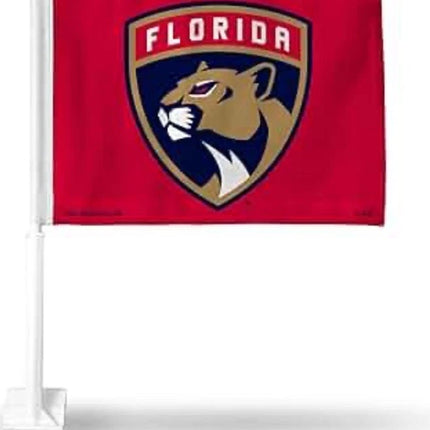 Florida Panthers NHL Hockey Red Car Flag w/ Pole Stanley Cup Champions