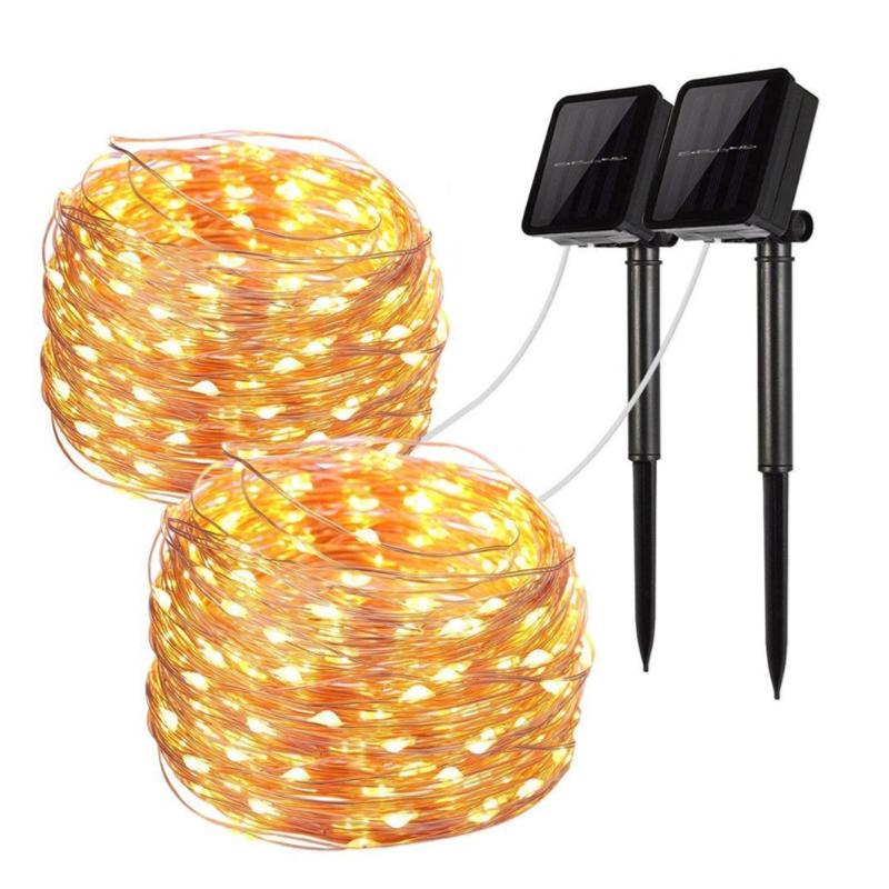 Mini Fiery 100 Lights Shine Like Firebugs With Solar Power 2/ Pak - Store - Shopping - Center