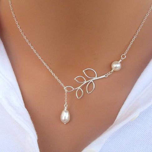 Pearls Of Joy Lariat Necklace In White Gold And Yellow Gold Plating - Store - Shopping - Center
